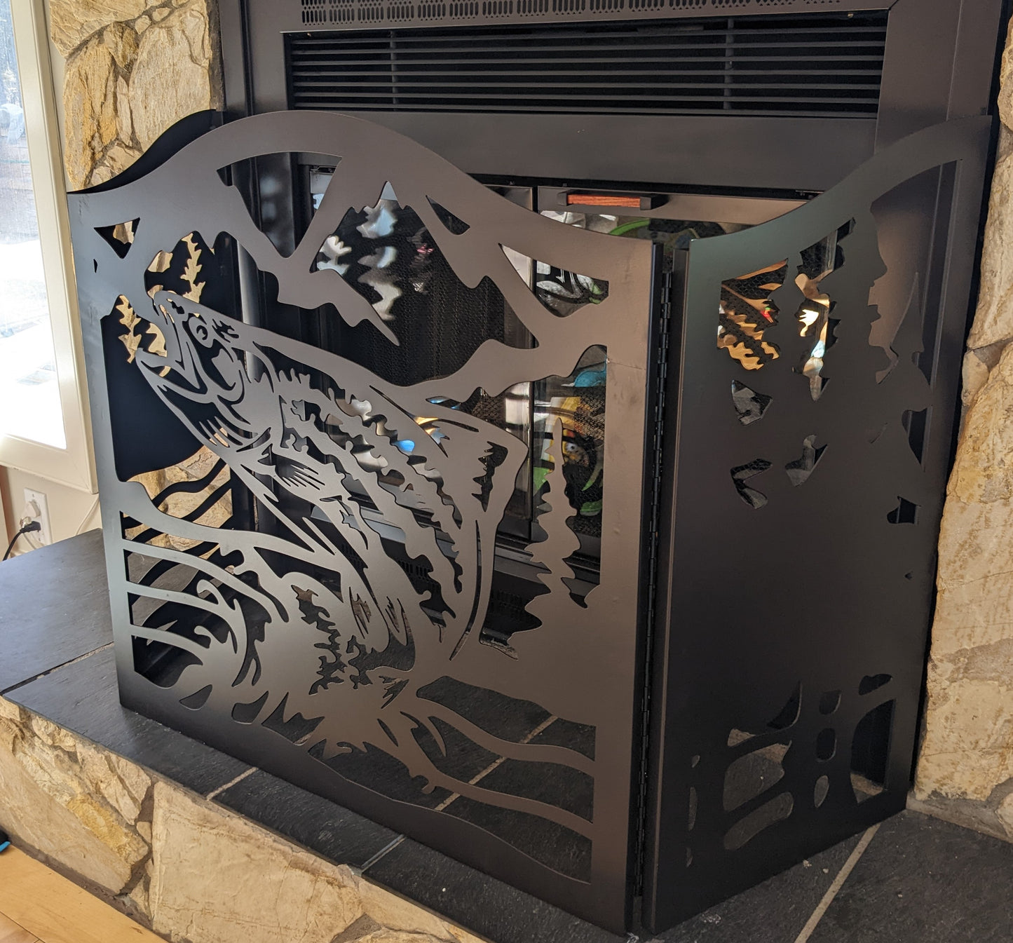 Tri Fold Firepit Screen