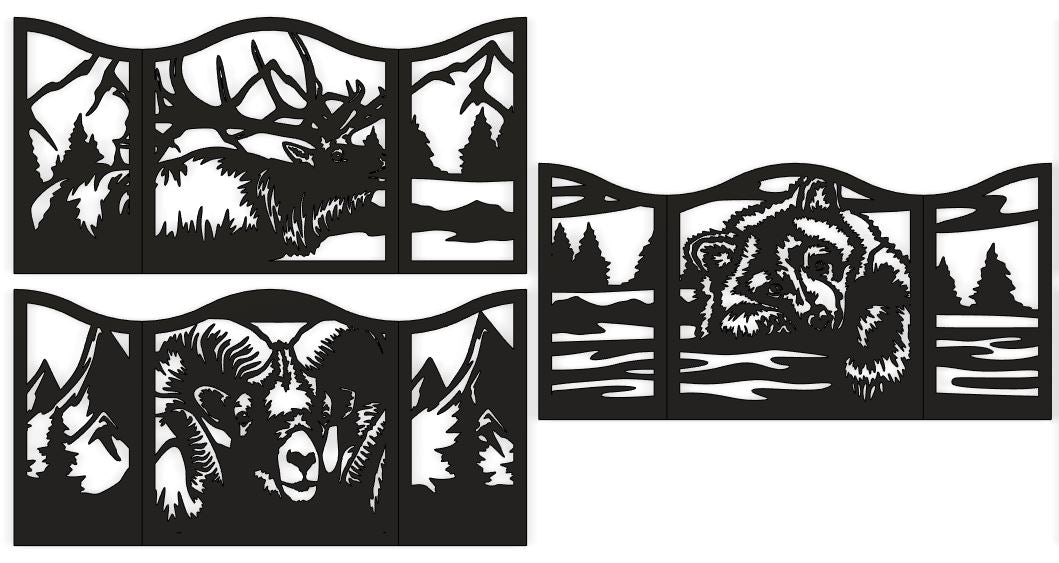 Tri Fold Firepit Screen