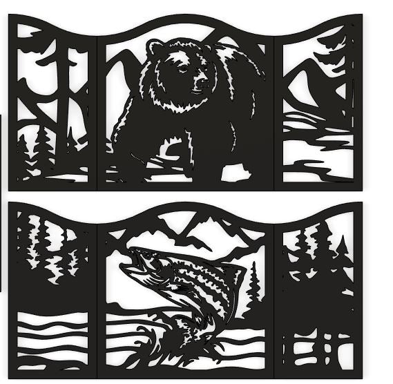 Tri Fold Firepit Screen